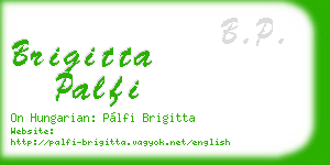 brigitta palfi business card