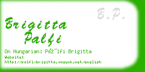brigitta palfi business card